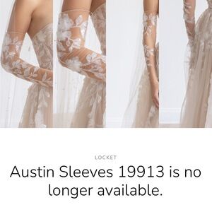 Elegant Sheer Floral Sleeves for Wedding Dress